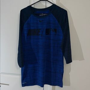 Nike MLB Baseball 3/4 sleeve warm up under shirt Los Angeles Dodgers Royals M